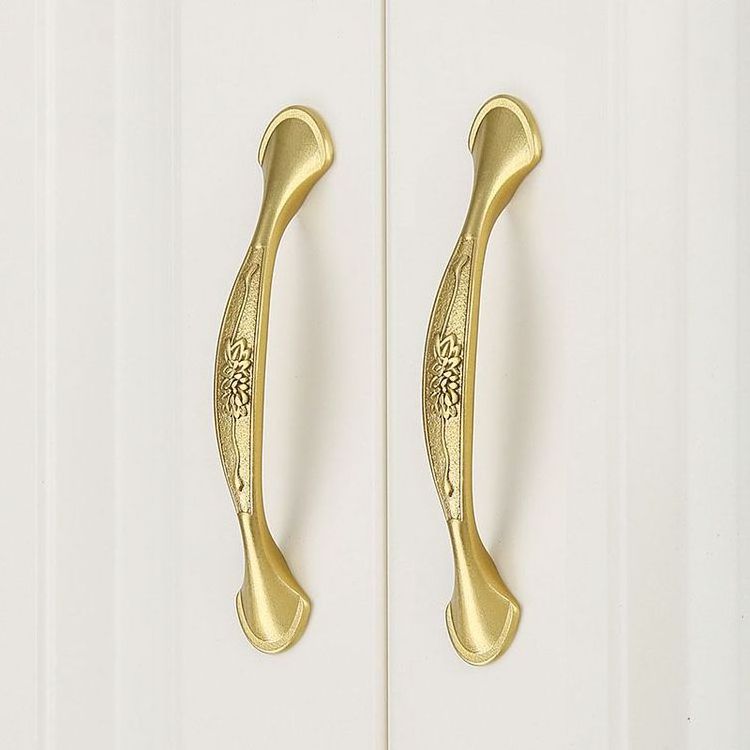 Cabinet Wardrobe Door Brass Handle Knobs Antique Brass Drawer Hardware Pulls Handle