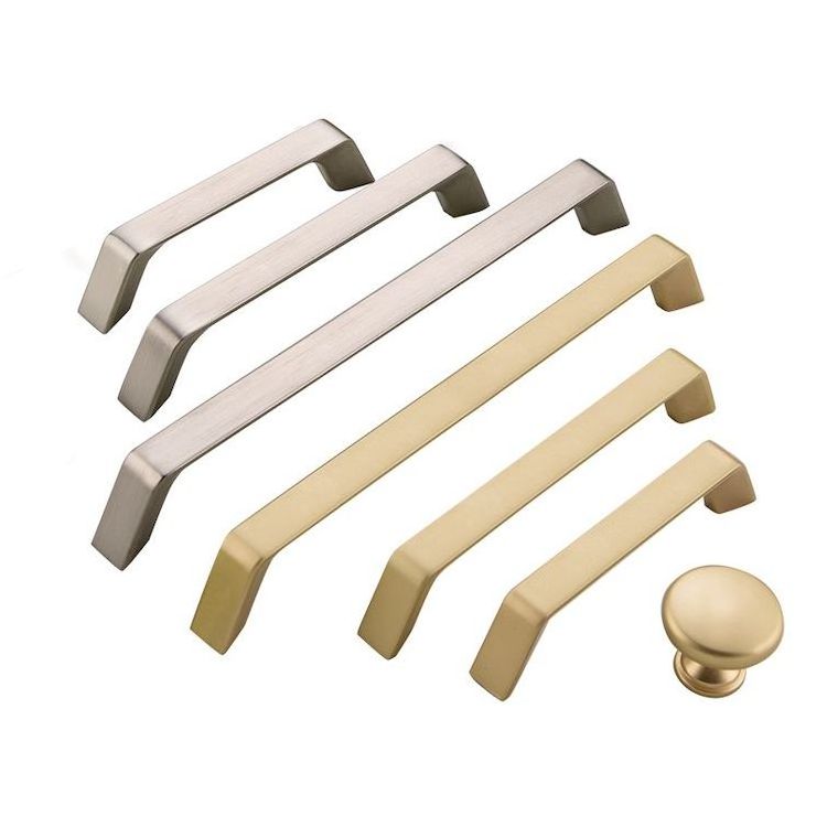 Gold Zinc Cabinet Drawer Pulls Handles Furniture Hardware for Kitchen Cupboard Bedroom Office Living Room Villa Use