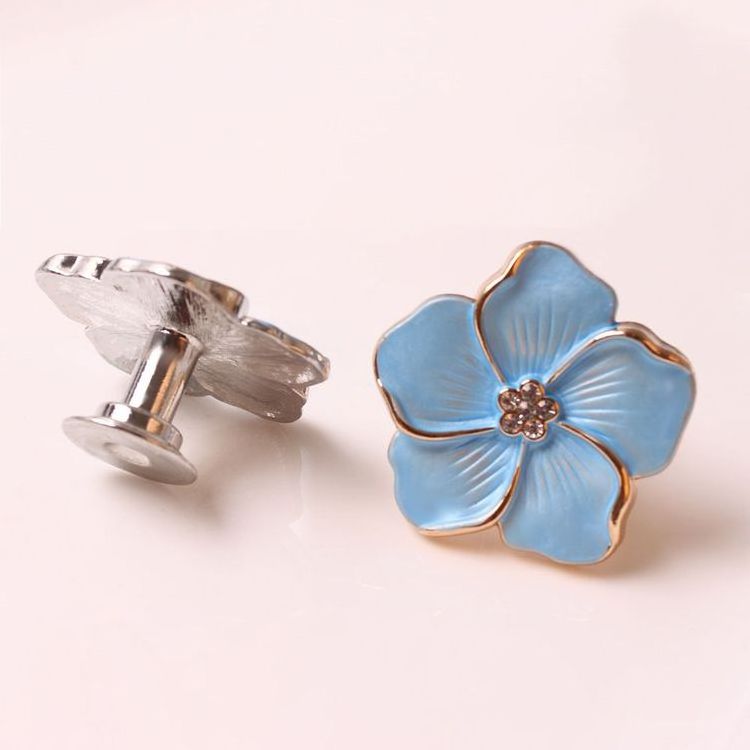 New Cute Decorative Children Room Children Room Dresser Cabinet Flower Shape Handles Knobs