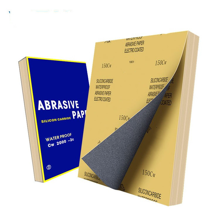 Latex backing aluminum oxide abrasive sandpaper sanding paper sheet for polishing wood steel stainless steel