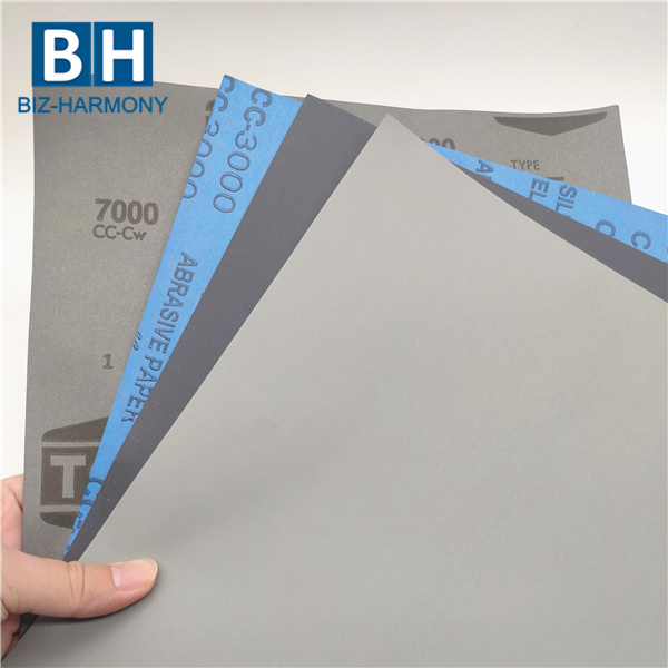 Polish Sandpaper Set Profesional Blue Large Sheet Sandpaper for Skateboard Metal Glass Wood