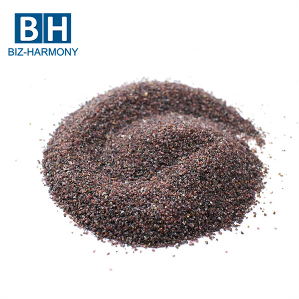 China Hot Sale Red Raw Rough Industrial Abrasive Sand Garnet for water jet cutting  and blasting