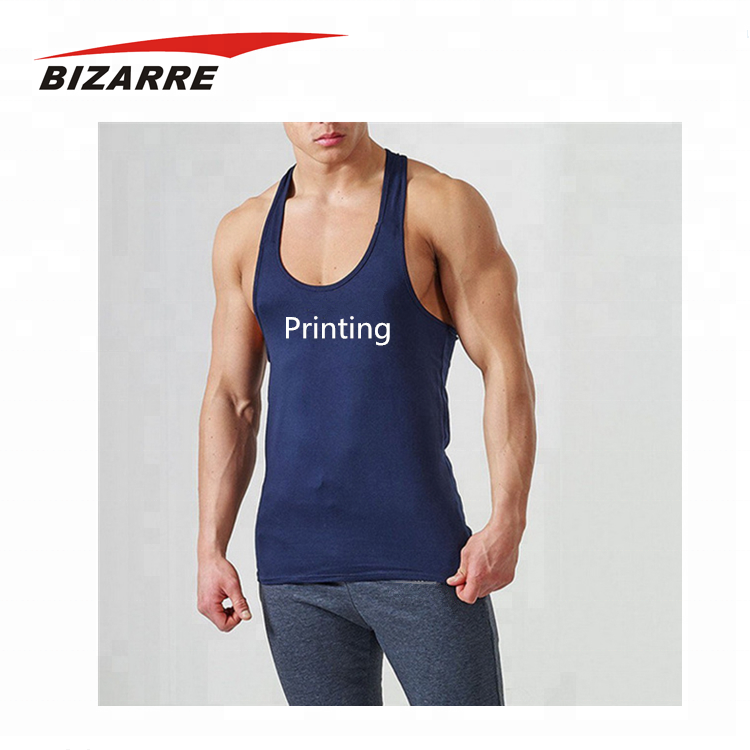 Color Block Workout Tank Top Gym Stringer Vest Sublimated Running Singlet Customized Logo Men 100% Polyester BSCI Unisex 50 Pcs