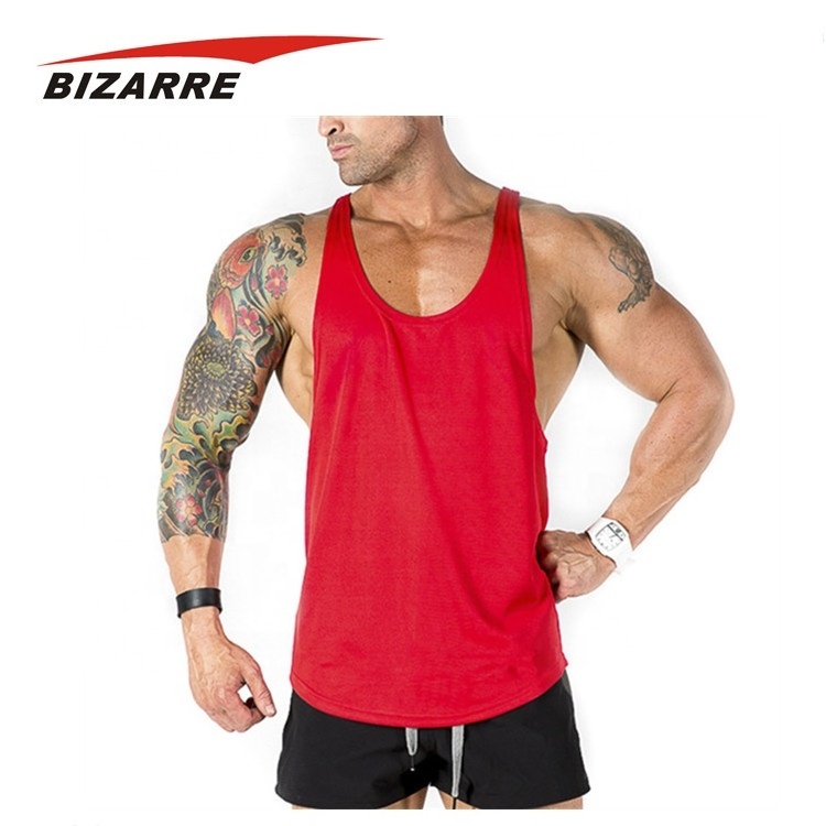 Color Block Workout Tank Top Gym Stringer Vest Sublimated Running Singlet Customized Logo Men 100% Polyester BSCI Unisex 50 Pcs