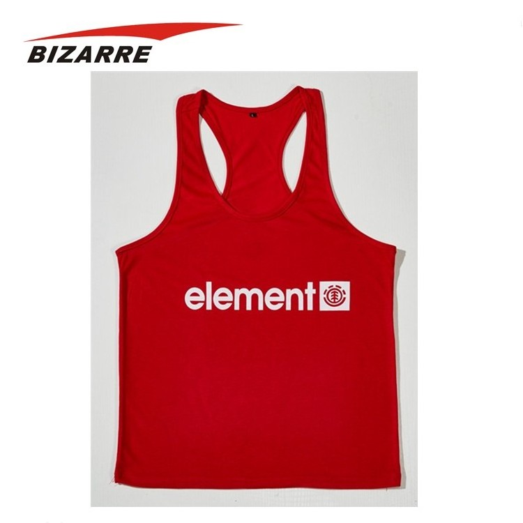 Color Block Workout Tank Top Gym Stringer Vest Sublimated Running Singlet Customized Logo Men 100% Polyester BSCI Unisex 50 Pcs