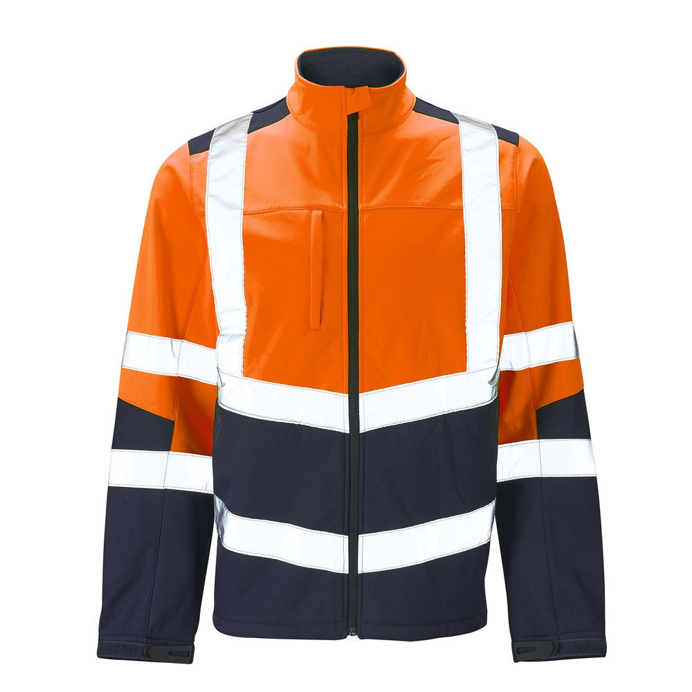 Men Hi Vis Workwear Sweatshirt Safety Jacket Two Tone Top Reflective Jacket