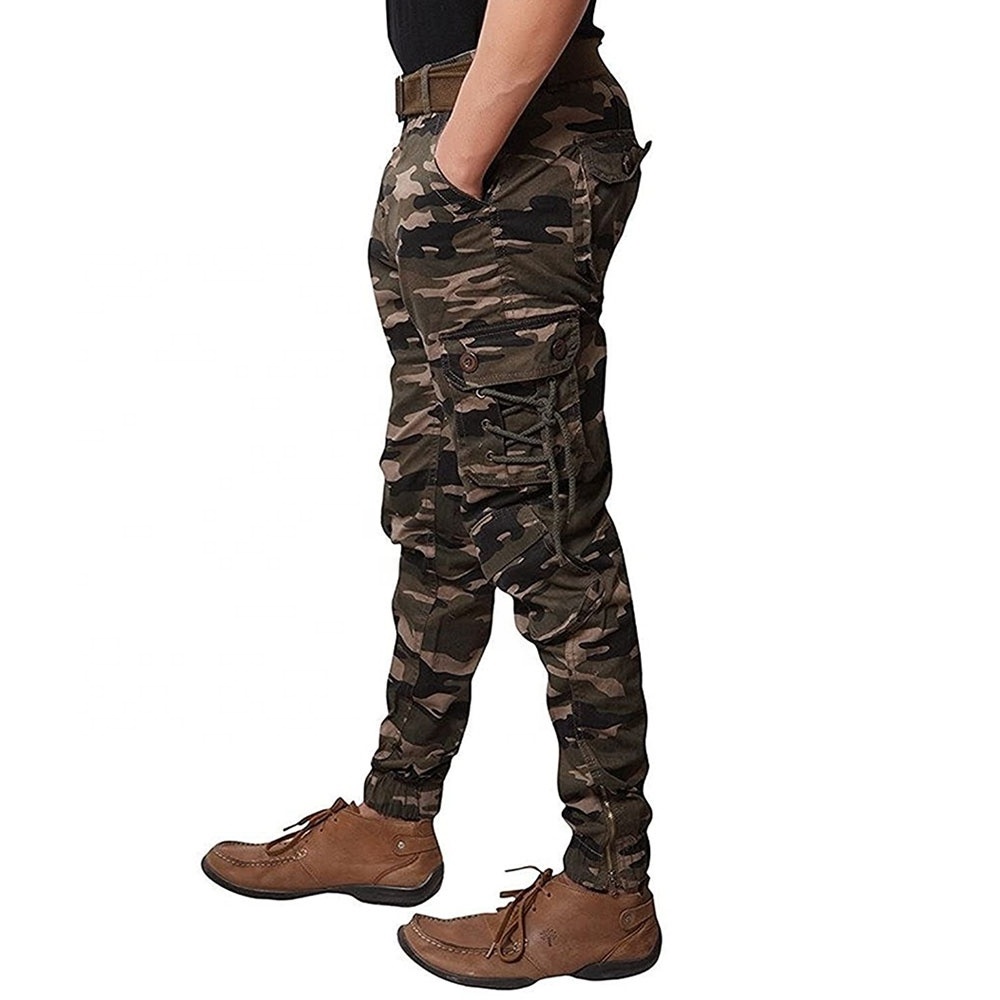 Men Outdoor Multi Pockets Trousers Combat Tactical Hunting Cargo Pants Men