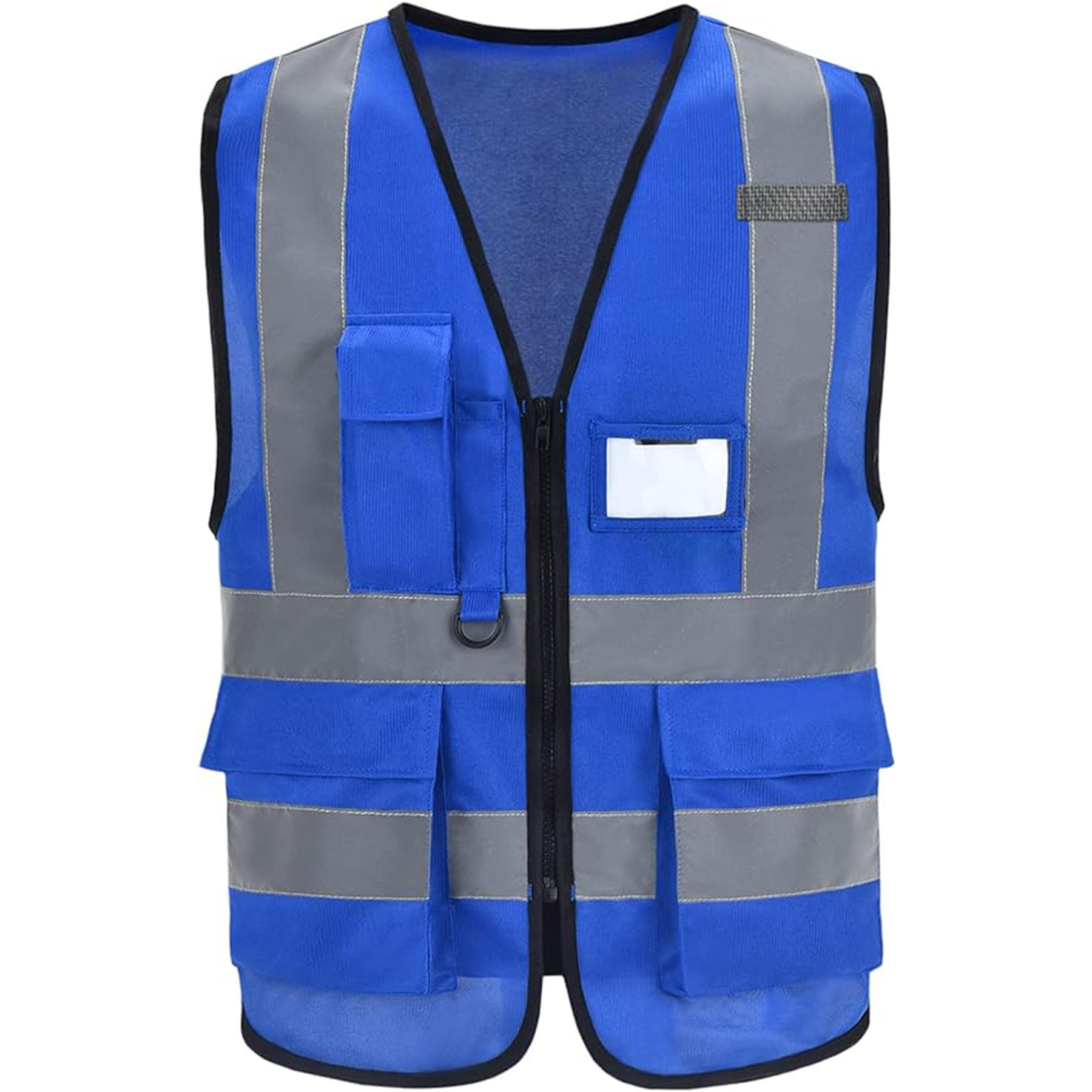 High Visibility ANSI Certified Reflective Fluorescent polyester mesh orange Safety Vest for construction workers and traffic