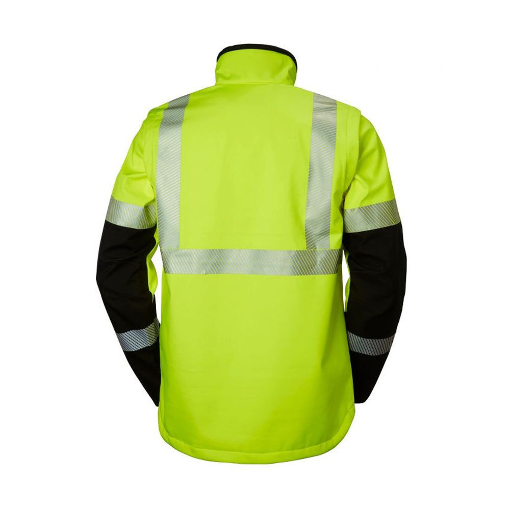 Men Hi Vis Workwear Sweatshirt Safety Jacket Two Tone Top Reflective Jacket