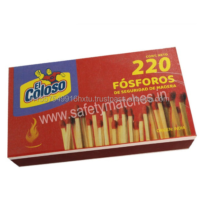 Kitchen Safety Match boxes with long sticks lighters and 250 fills available in Modern packing with customised Logo