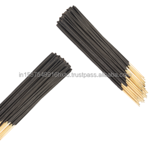 Best quality   selling 9 Inch Raw black incense sticks in 1kg bundle pack as bulk packing at wholesale price unscented incense