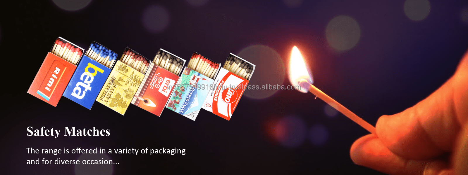 Manufacturer of Long Wooden Matches lighters India suppliers from tamilnadu India popular selling matches