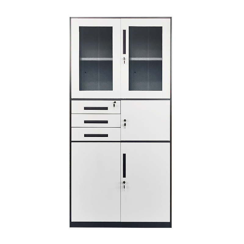 Narrow Edge Customized Size Steel Filling Cabinethigh quality Modern Office Furniture Metal Cabinet with Three Drawer