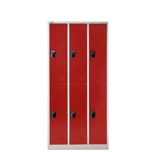 Cheap changing room 6 door steel clothes storage lockers metal school locker for student