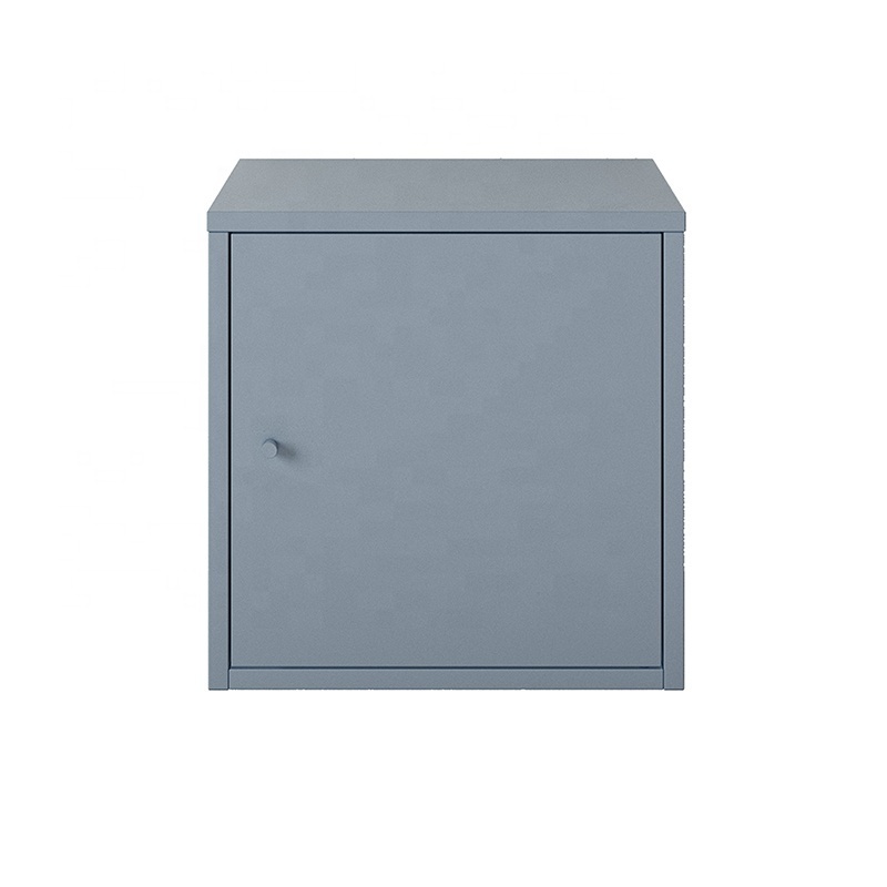 home cabinet steel square cabinet household furniture bedside steel single door student toys storage metal locker cabinet