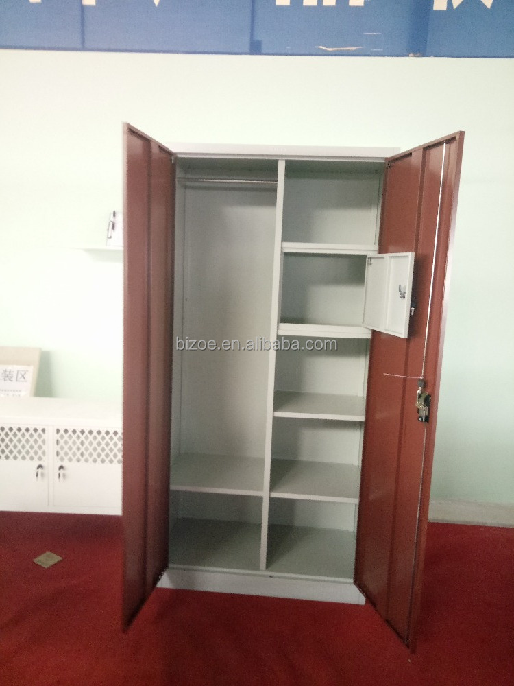 Best Sale Bedroom 2 Door Metal Locker Steel Furniture Iron Almirah Cupboard Designs