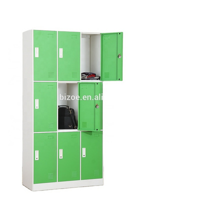 Wholesale customized Changing room full hight metal storage cube locker Dressing Cupboard Staff Work Clothes Locker