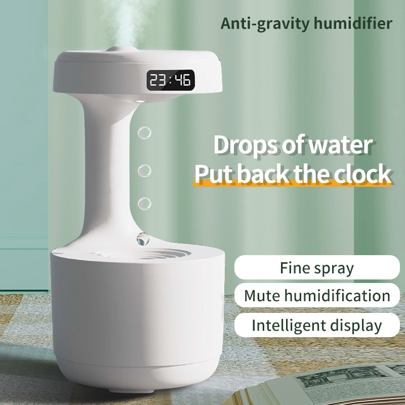 New 600ml creative ultrasonic humidifier Anti Gravity Water Drop Humidifier