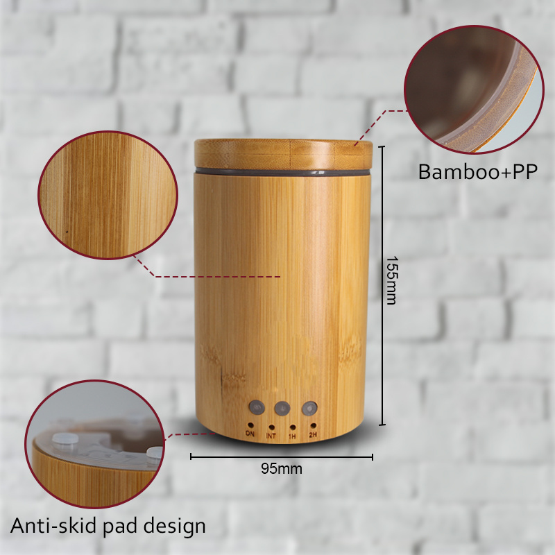 Aromatherapy water diffuser for home air humidifier bamboo aroma diffuser