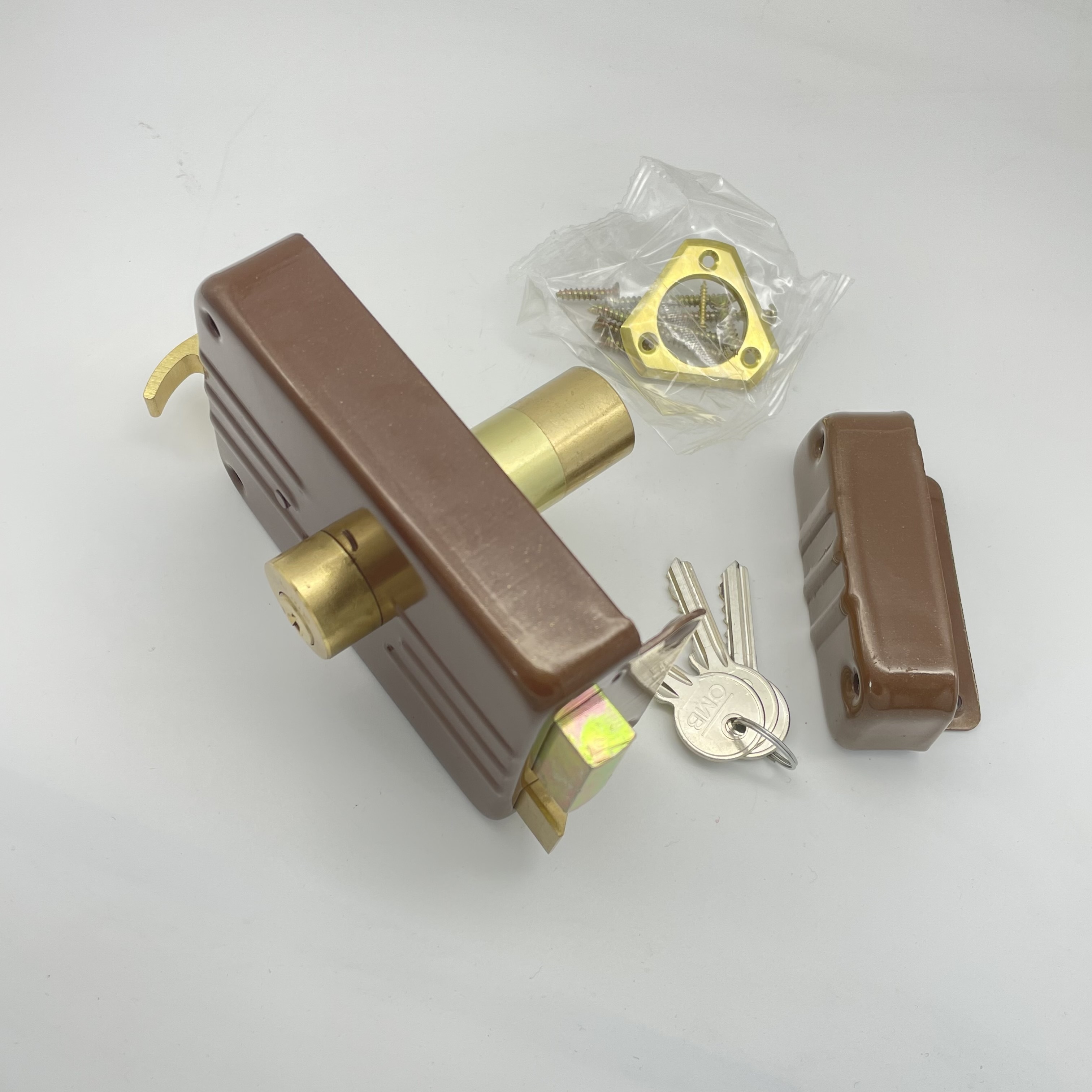 Middle east brass lock cylinder anti theft rim door lock