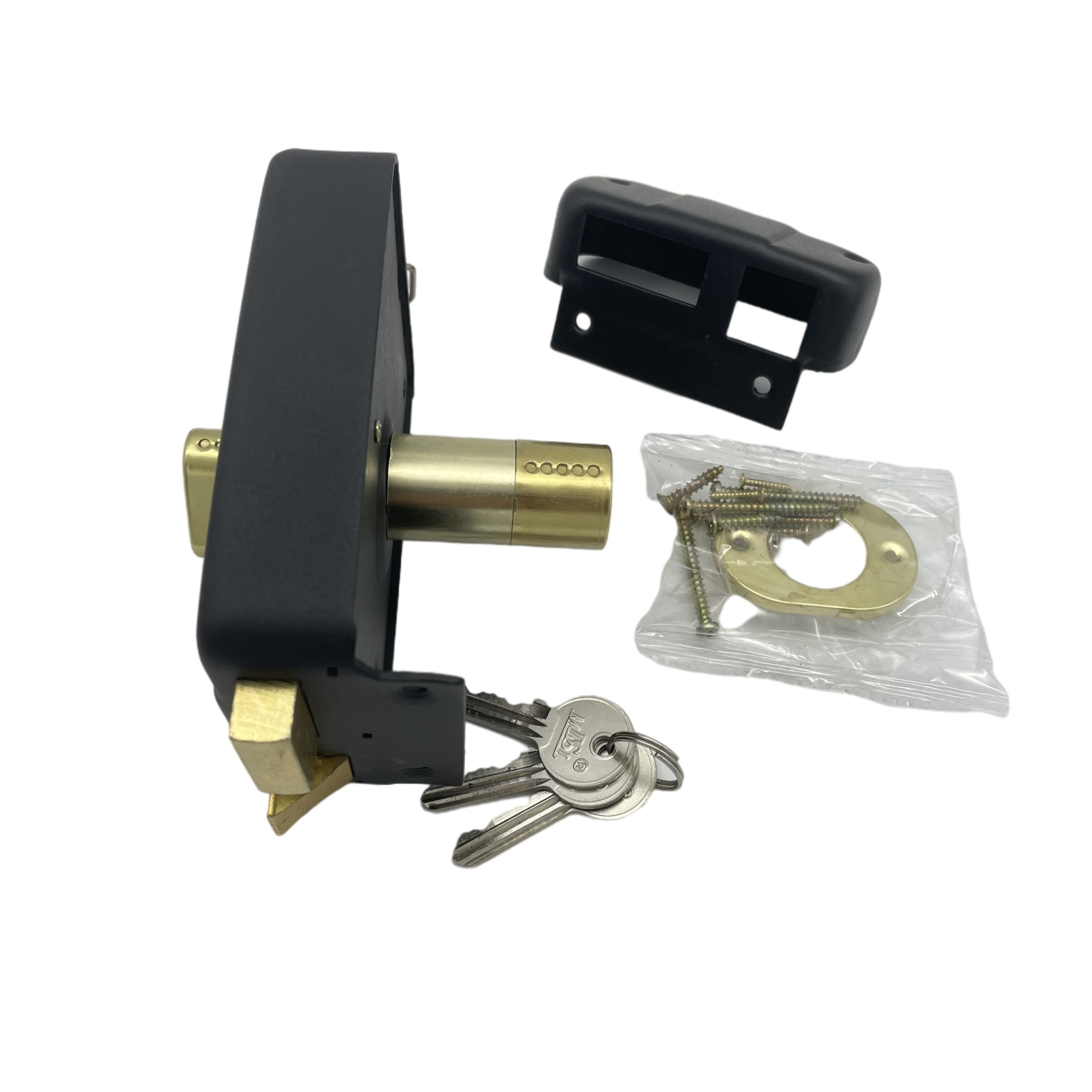 Classical 540 Brass cylinder brass latch 120mm 140mm door rim lock