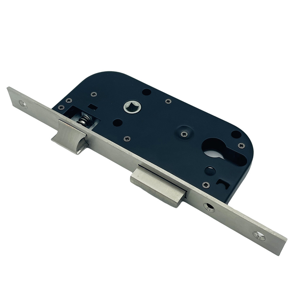 European SS Plate 7040mm Cylindrical Mortise Lock Body