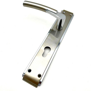 Universal 85mm Iron Plate Aluminium Security Wooden Door Handle