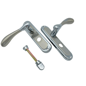 Modern Bathroom  Long Plate Aluminium Door Lock Handle Set