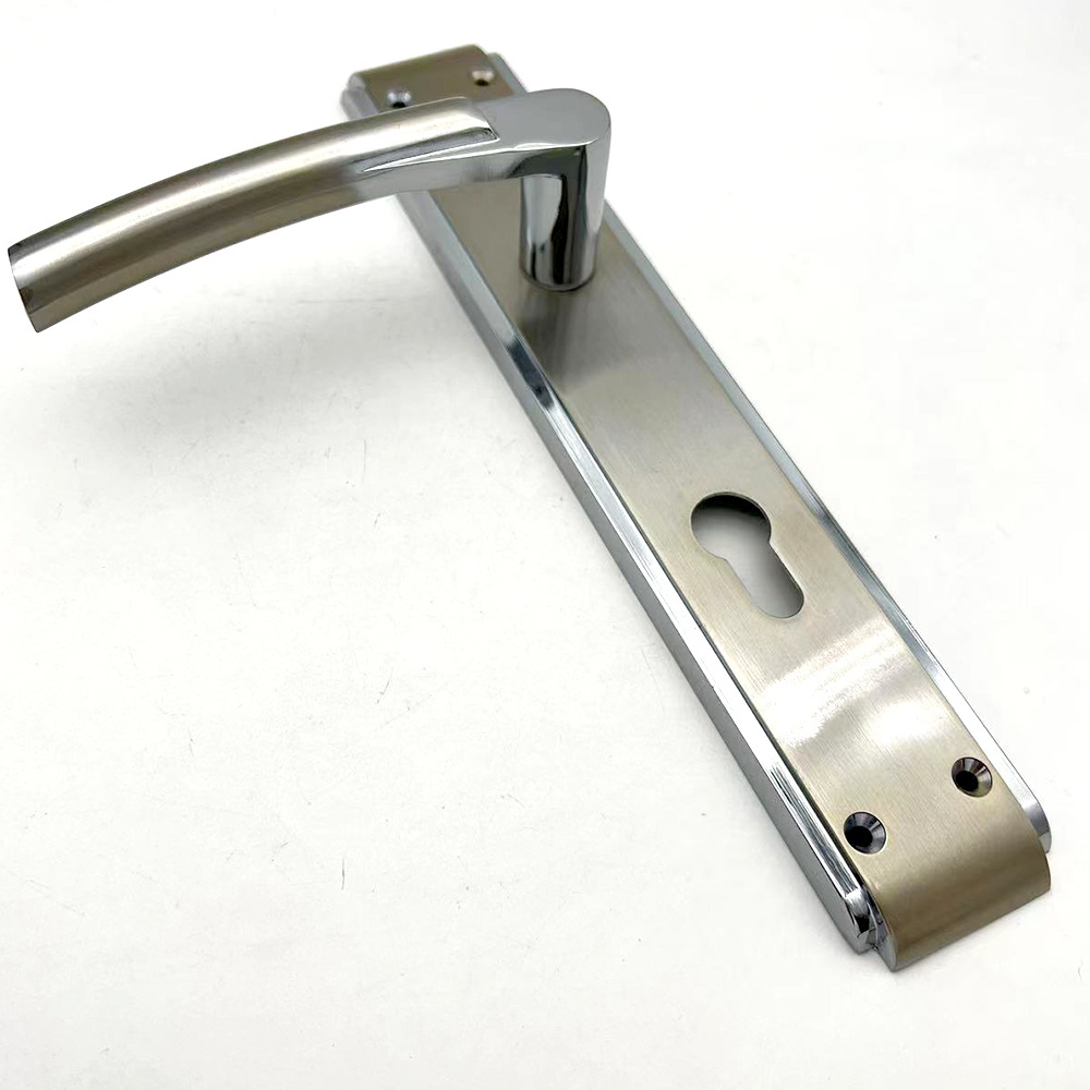 Universal 85mm Iron Plate Aluminium Security Wooden Door Handle