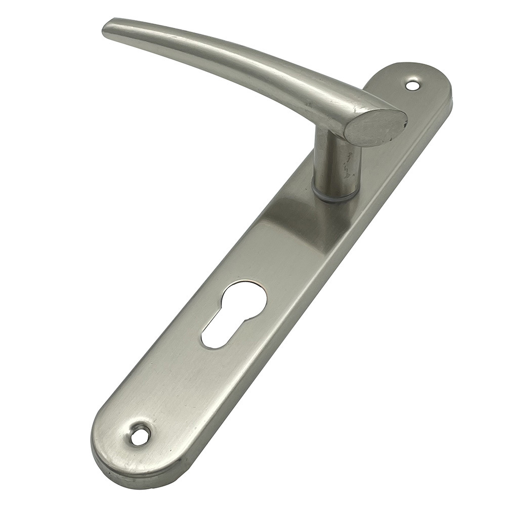 Classical Cyinder hole 70mm iron plate Aluminum lever Door Handle