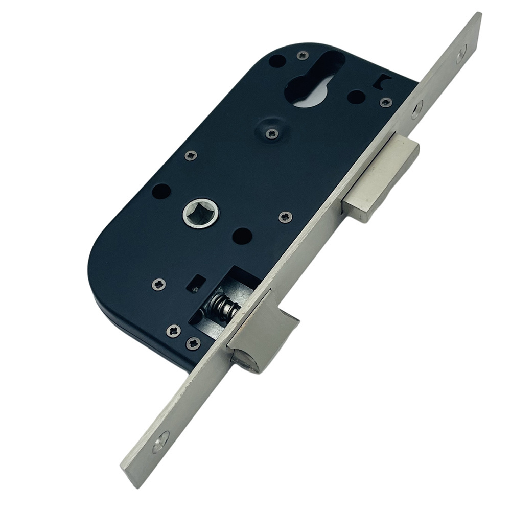 European SS Plate 7040mm Cylindrical Mortise Lock Body