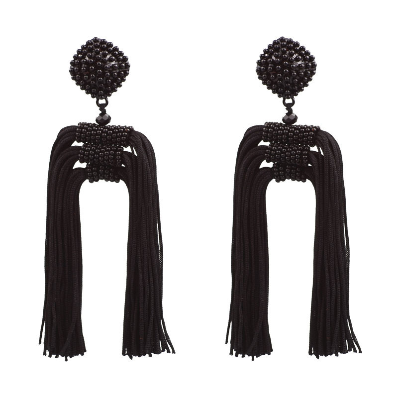 30% Discount Start Order Seed Beads Long National Retro Tassel Earrings