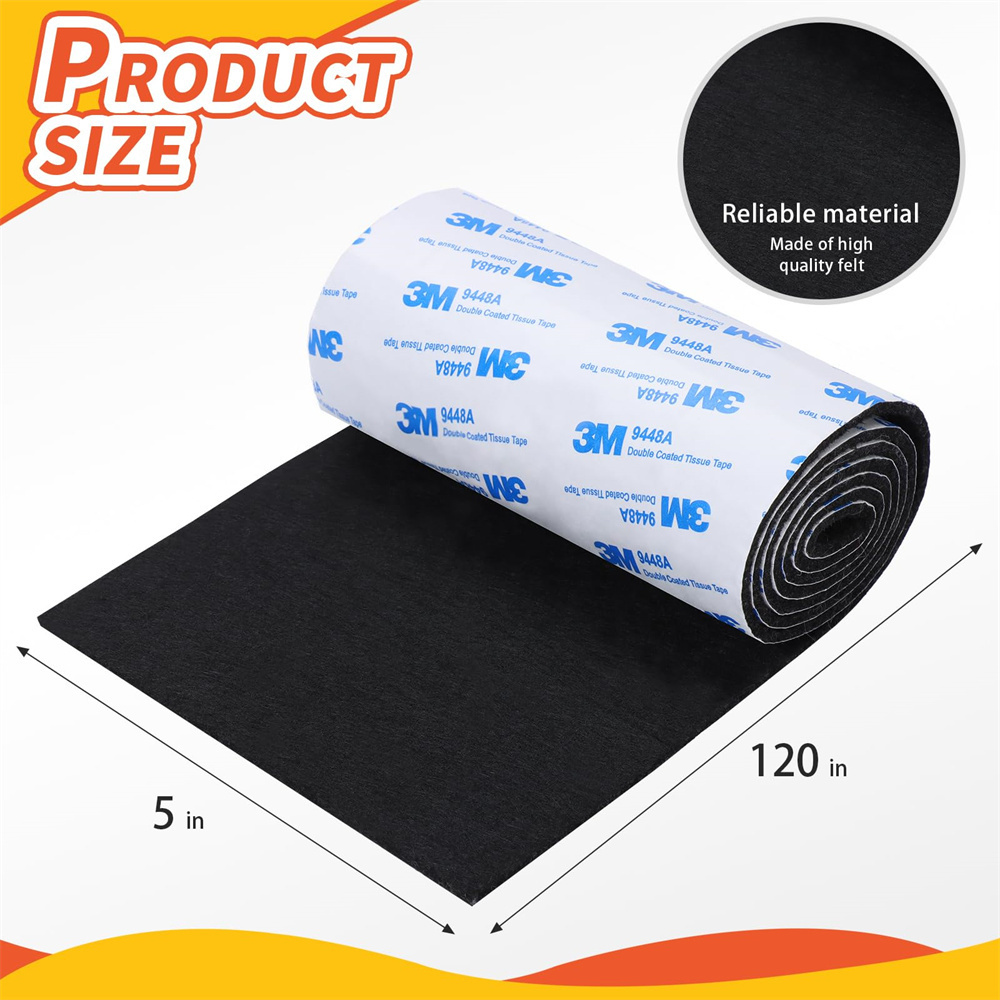 Manufacturer polyester felt good sticky fabric felt with self-adhesive backing glue