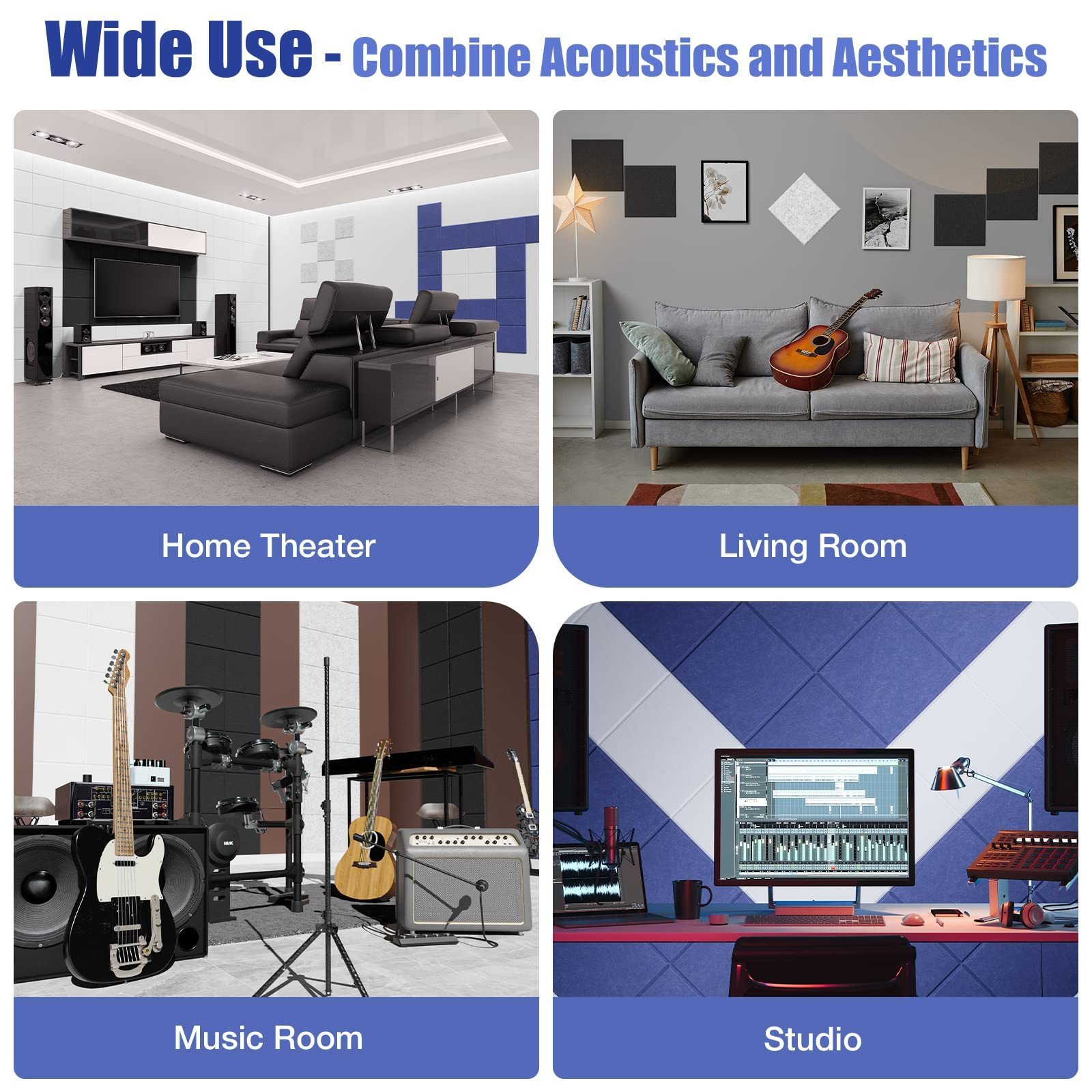 Acoustic Panels Self-Adhesive 12