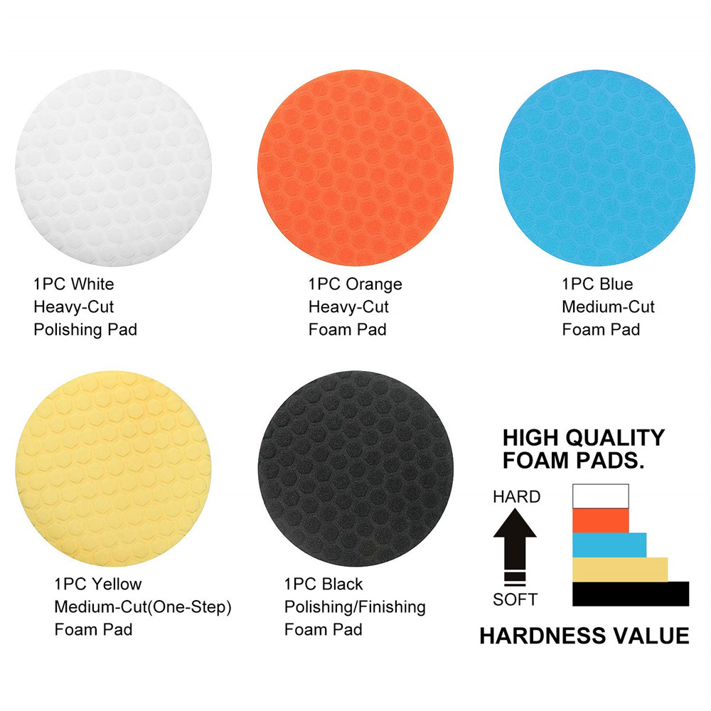 Wholesale professional compounding polishing sponges imported foam car polishing pads