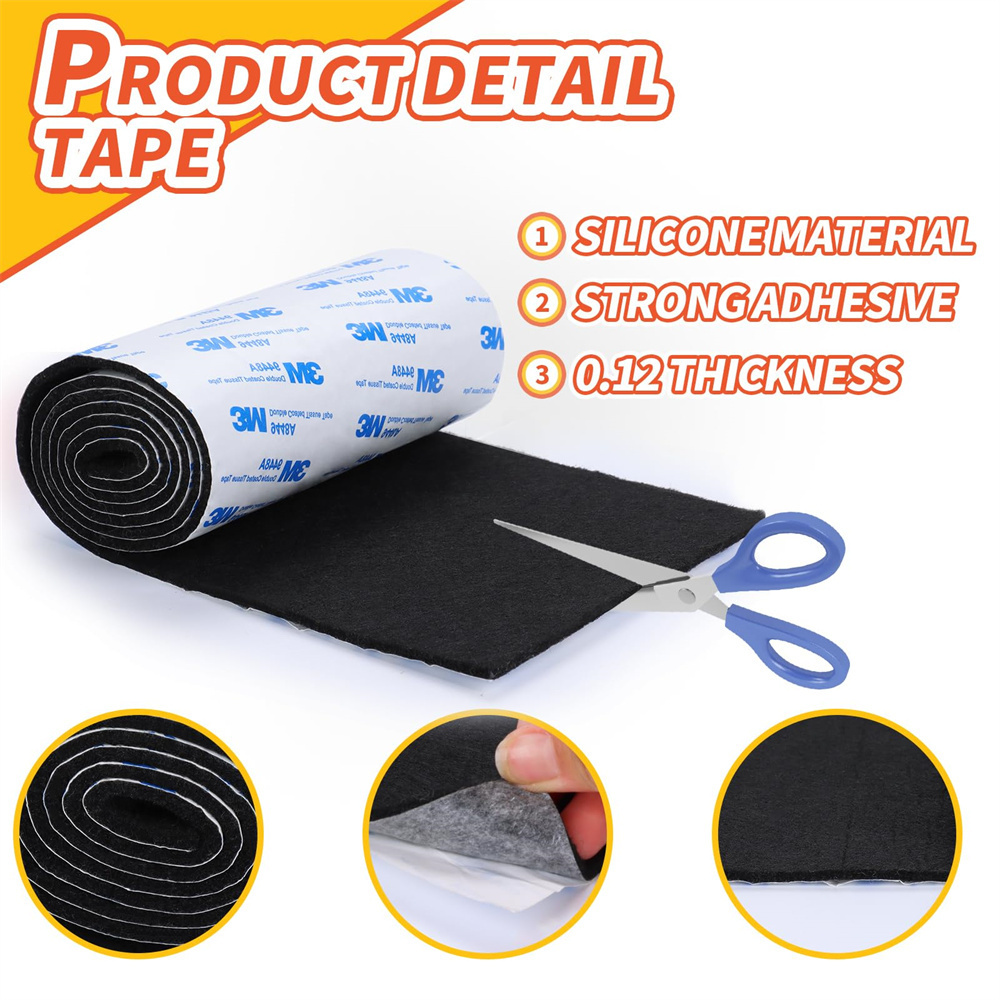 Manufacturer polyester felt good sticky fabric felt with self-adhesive backing glue