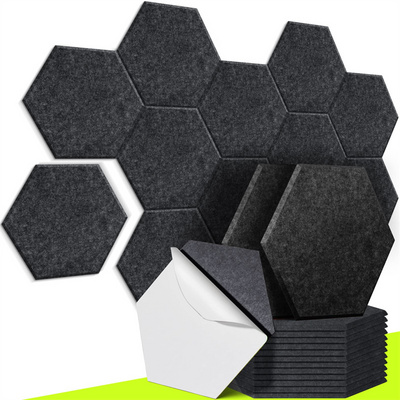 12mm High Density Anti-noise Hexagon Sound Absorption Board Acoustic panels