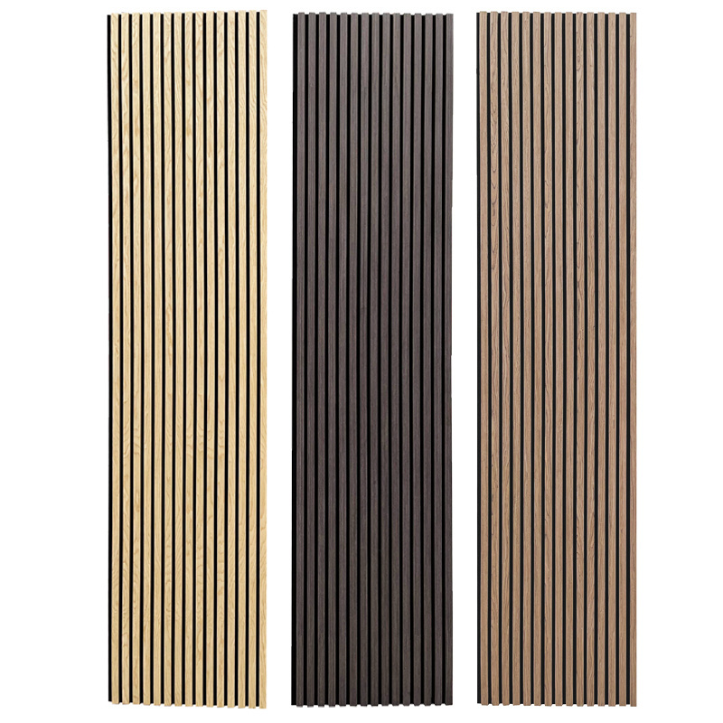 Home Office Decor Sound Absorbing Oak Custom Akupanel Wooden Slat Acoustic Panels