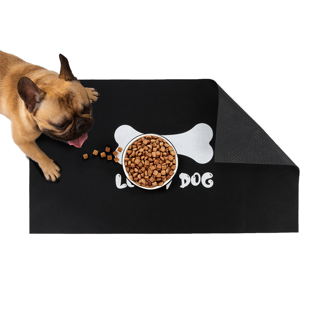 felt pet dog feeding mat pet felt anti choking slow food mat