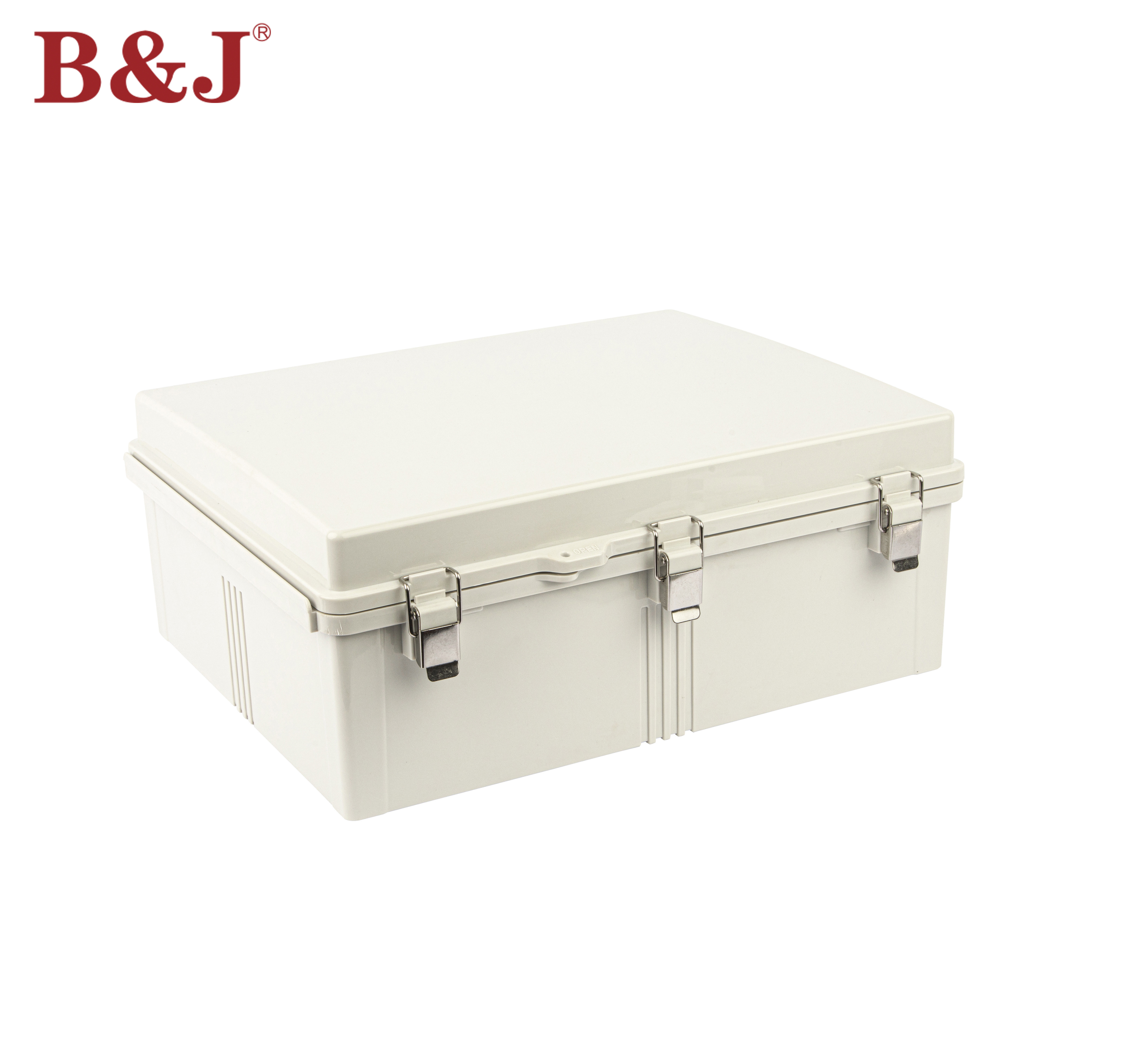 Plastic Electrical Enclosure Stainless steel hinges 500x400x200mm  IP67 Waterproof Gratury Junction Box with Mounting plate