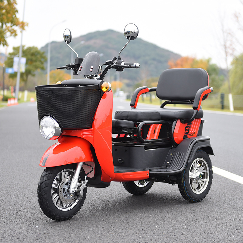 China Solar Three Wheeler Tuk Tuk Adult Pedicab E Rickshaw Electric Tricycle Mobility Scooter