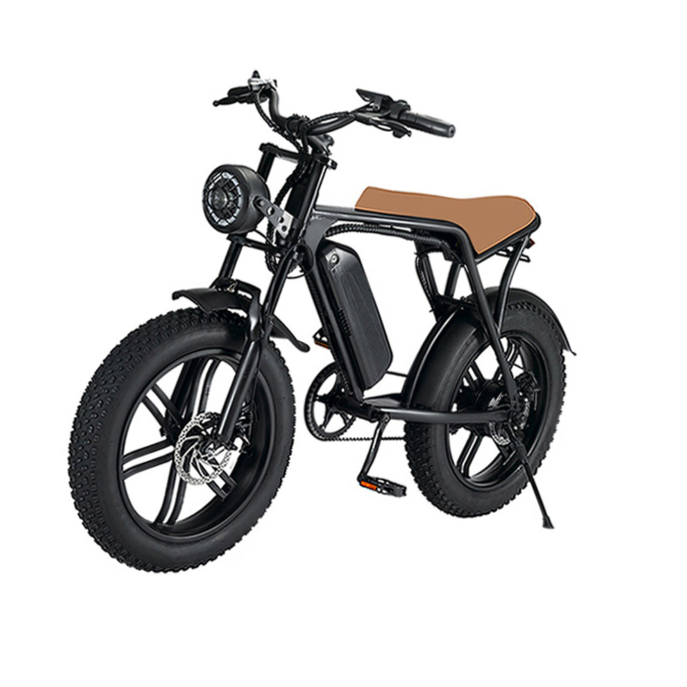 Bjane 48v 750w 20 Inch 15 Mph Us Eu Warehouse Full Suspension Folding Fat Tire E Bike Ebike Fatbike Electric Bicycle