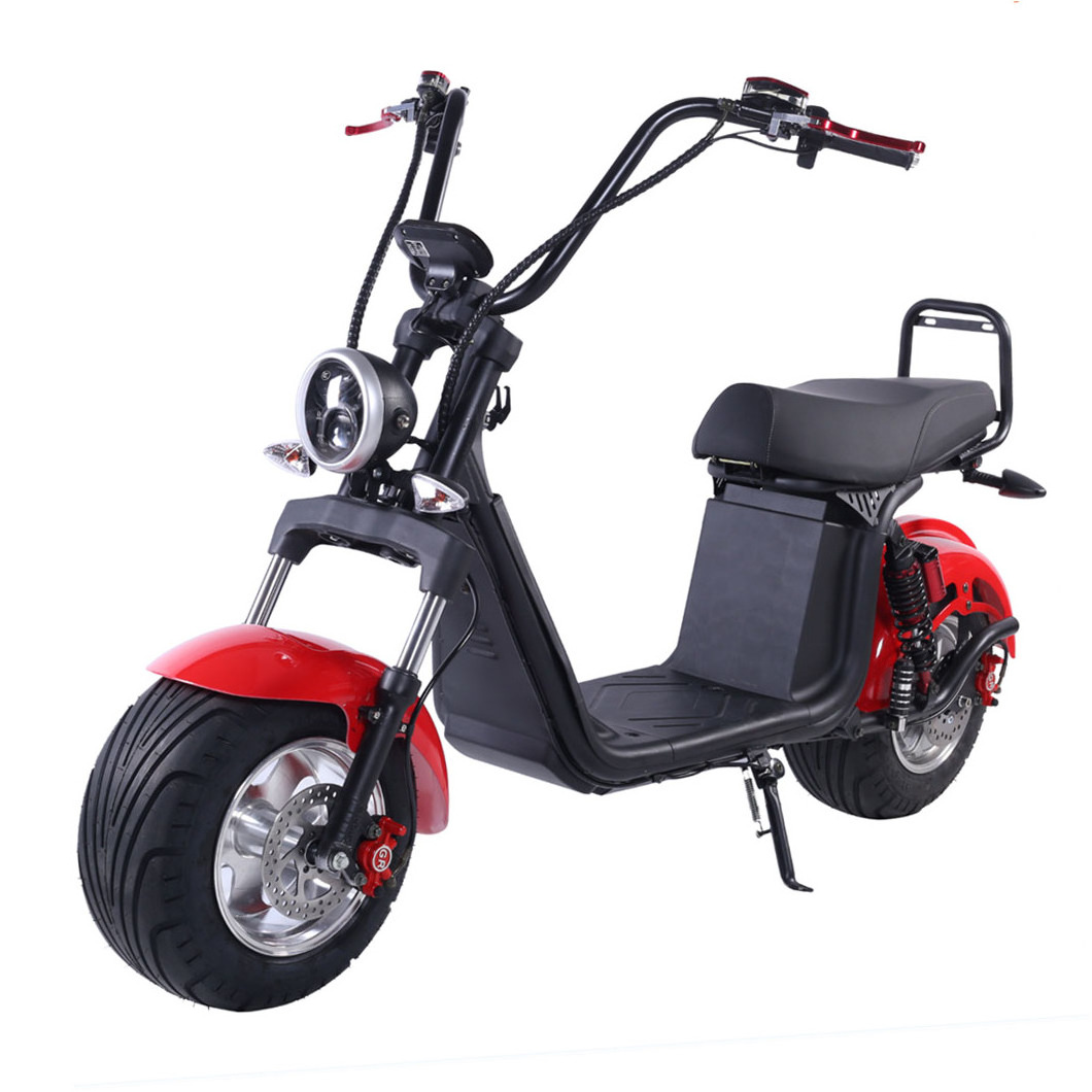 BJANE Model Electric Motorcycle with Big Power Lithium Battery Quality No. 1 Citycoco Off Road Tire Scooter