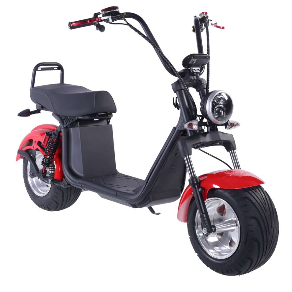 BJANE Model Electric Motorcycle with Big Power Lithium Battery Quality No. 1 Citycoco Off Road Tire Scooter