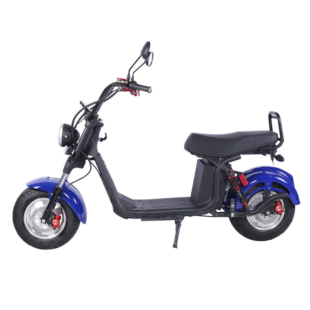 BJANE Model Electric Motorcycle with Big Power Lithium Battery Quality No. 1 Citycoco Off Road Tire Scooter