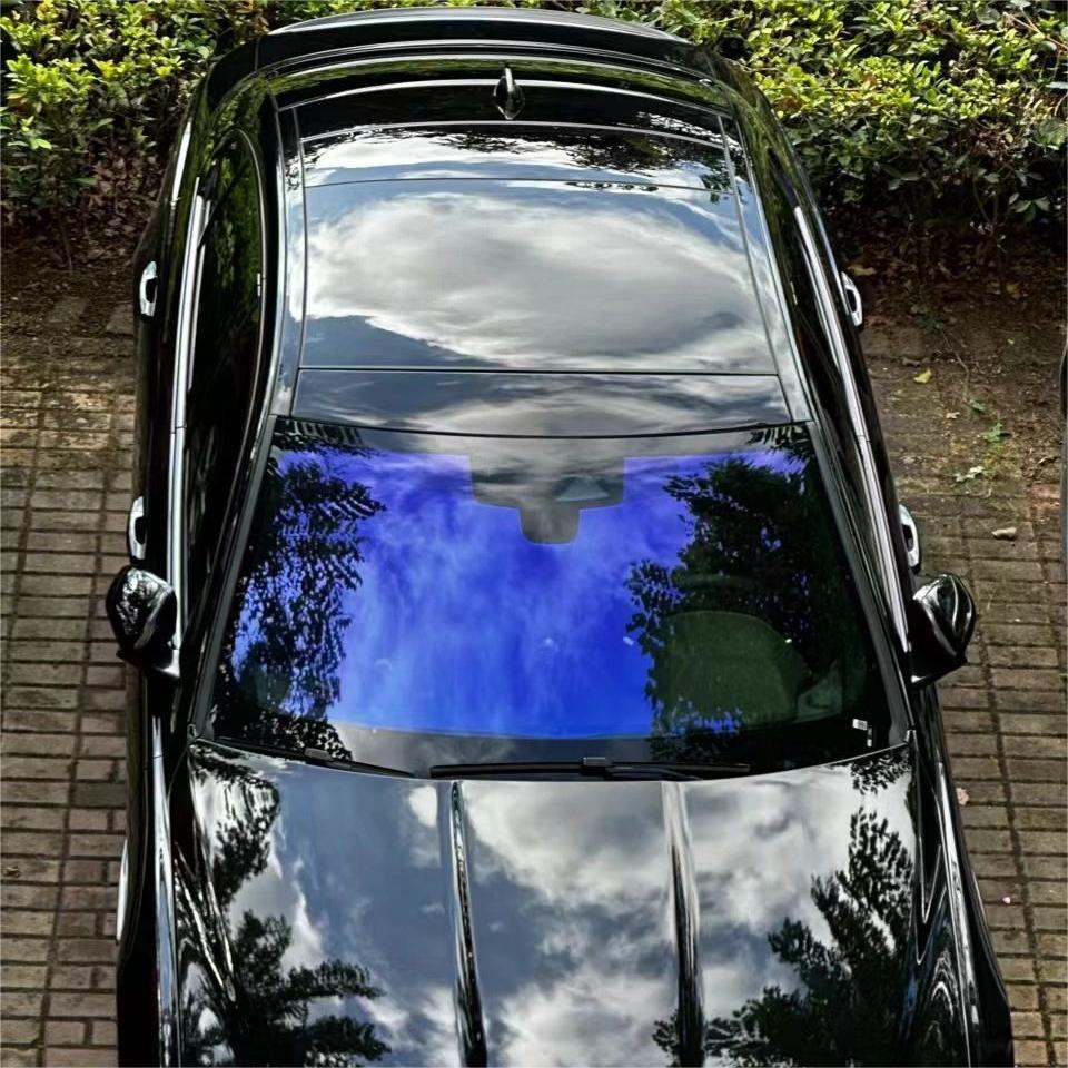 High Quality Vlt 85% Blue Color Car Window Films Rolls 1.52*30m Chameleon Window Tint Film