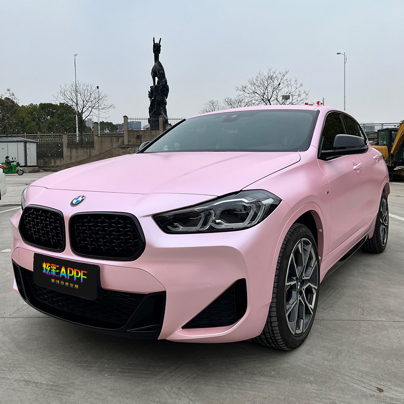 Color Change Film Colorful Ppf Accept Oem Custom Brightening Vinyl Wrap Electric Cherry Blossom Powder For Car