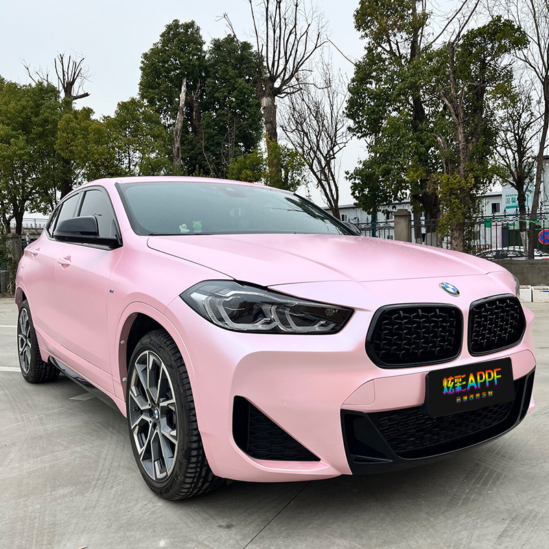 Color Change Film Colorful Ppf Accept Oem Custom Brightening Vinyl Wrap Electric Cherry Blossom Powder For Car