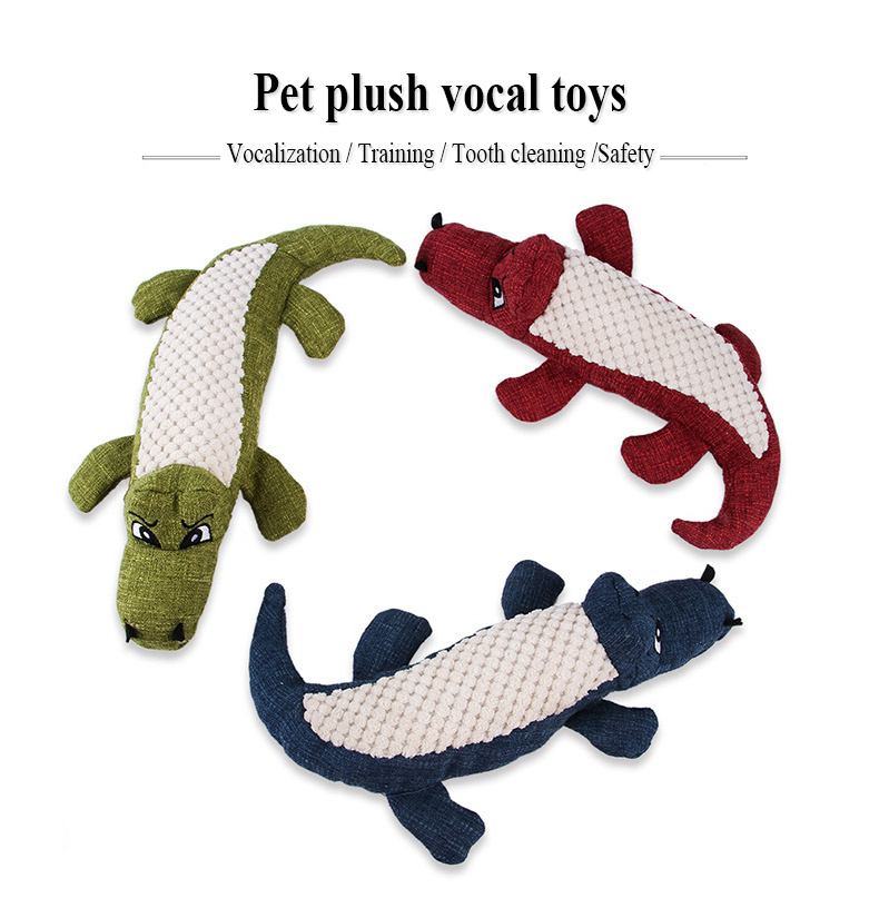 High Quality Stuffed Corn Alligator Pet Cartoon Toy Cat Big Hugging Plush  For Pet Training