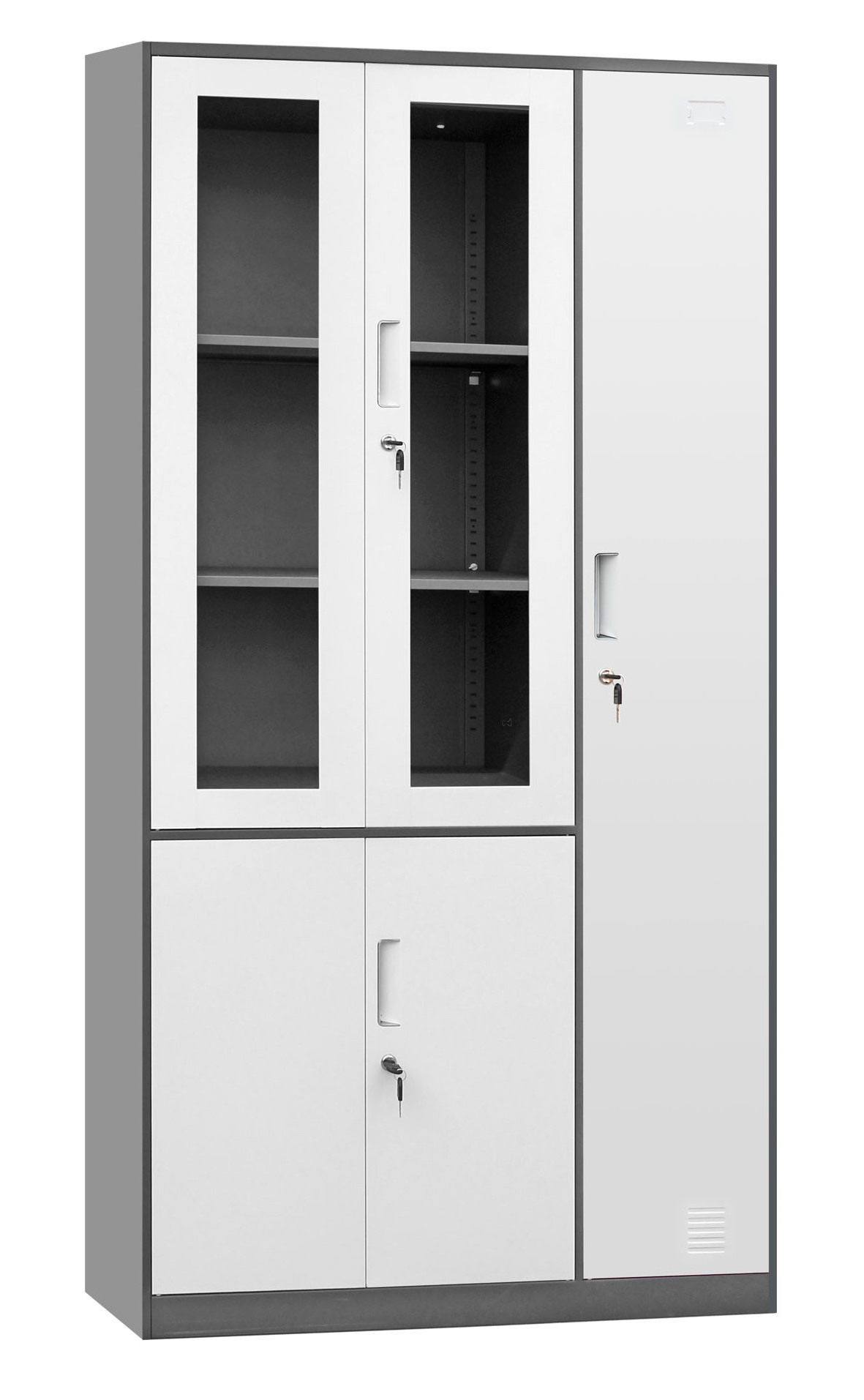 Wholesale 2/3/4/6 Customizable Doors Metal Steel Clothes File Storage Employee Wardrobe Lockers for Gym Office School